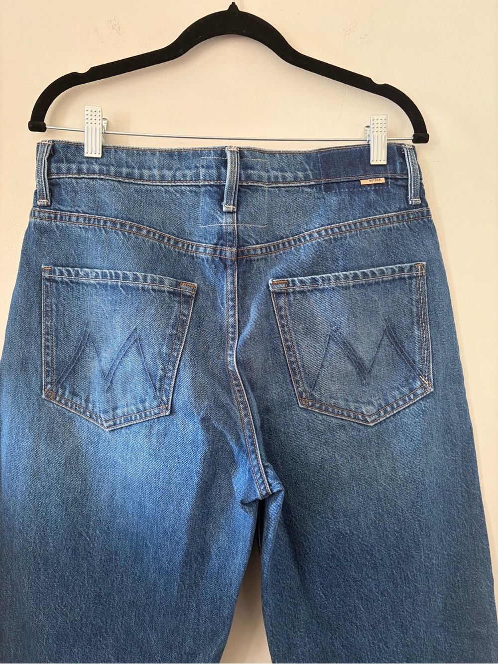 Mother The Dodger Flood Classic High -Rise Straight Leg Women Jeans - Blue - Picture 10 of 10
